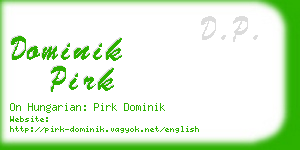 dominik pirk business card